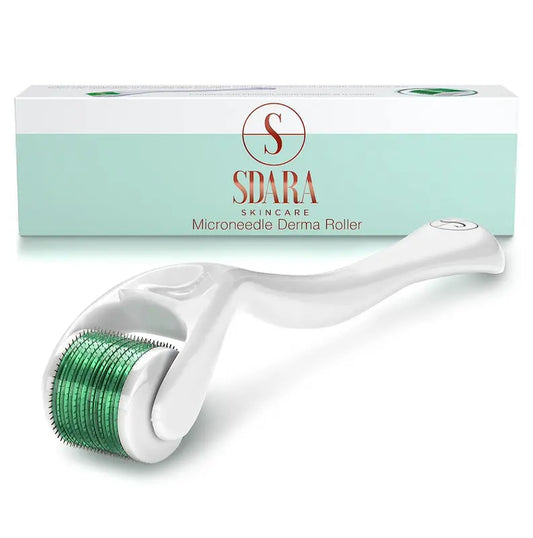Sdara Skincare Derma Roller Hair Growth, Microneedling Roller for Face, Beard Growth Comfort Kit